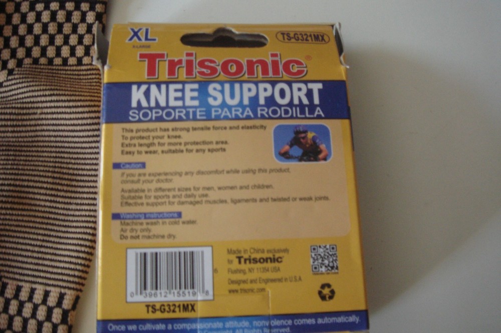 TRISONIC KNEE SUPPORT SIZE XL NEW