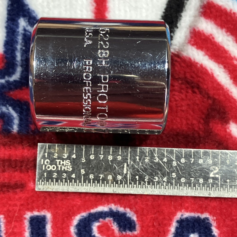 Proto Tools 5228H 7/8” Shallow 6pt Chrome Socket 3/8” Drive MINT CONDITION!