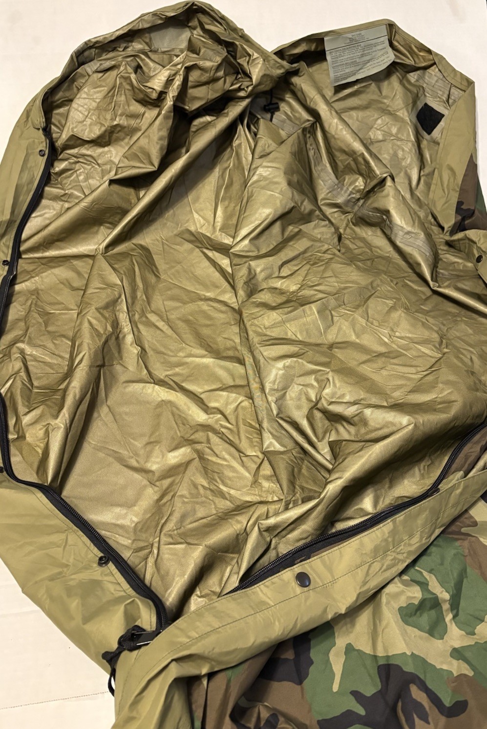 US Military Bivy Cover Goretex Sleeping Bag Woodland 8465-01-445-6274