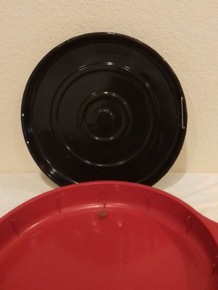 NuWave Infrared Oven Pro Plus 20653 Replacement Part Base Bottom Red + Drip Pan