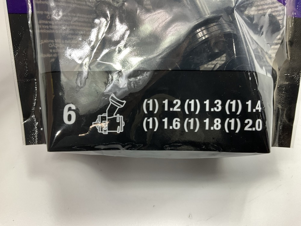 3M 26730 Performance Gravity HVLP Atomizing Head Variety Kit, Sizes 1.2 6-pack