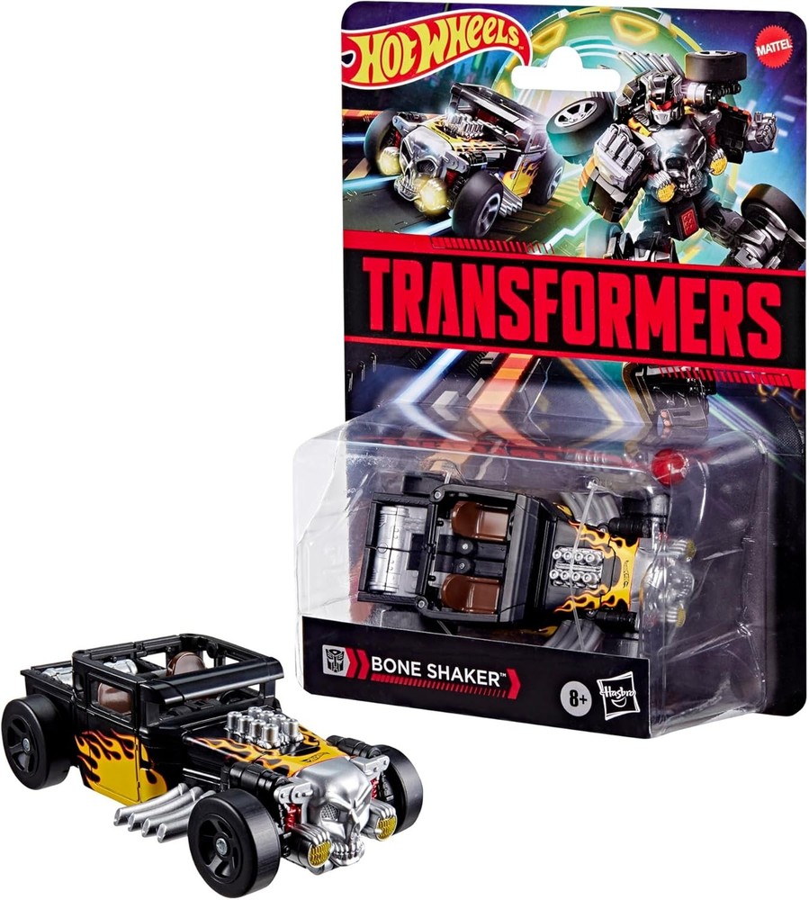 Transformers Collaborative Hot Wheels x Bone Shaker, Deluxe Class 5-Inch...