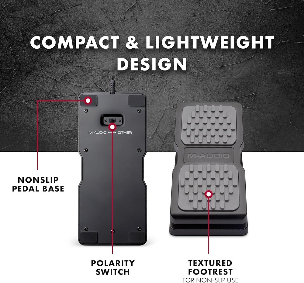 Lightweight EX-P Expression Pedal for Keyboards & Guitar Effects - Versatile Use