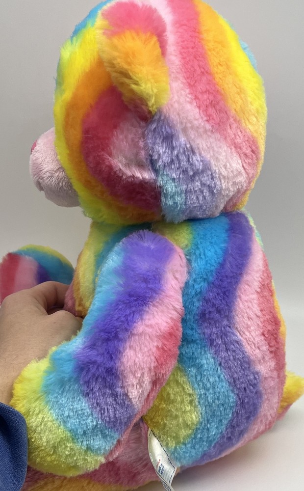 Build A Bear Workshop Tye Dye Rainbow Bear 18"