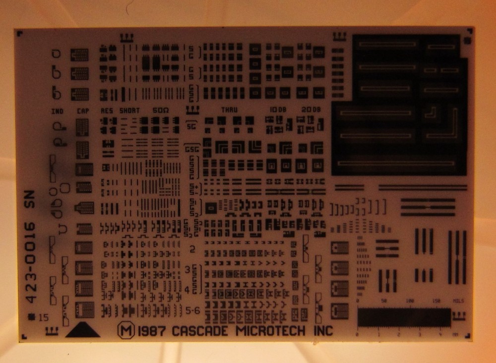 Cascade Microtech Standard Calibration Contact Substrate P/N 005-016