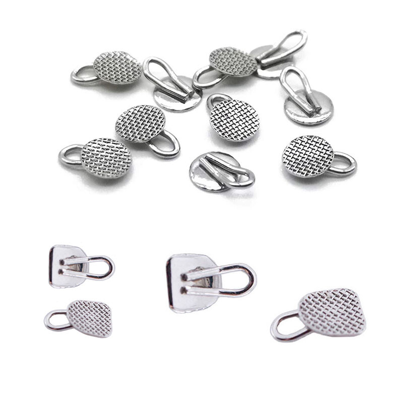 10Bags Dental Orthodontic Brackets Traction Hooks Round/Rectangular Caplin Hook
