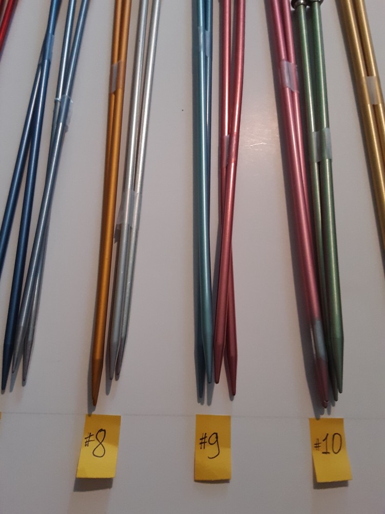 21 Complete Sets Single Point Knitting Needles Boye, Bates, 14", 10"