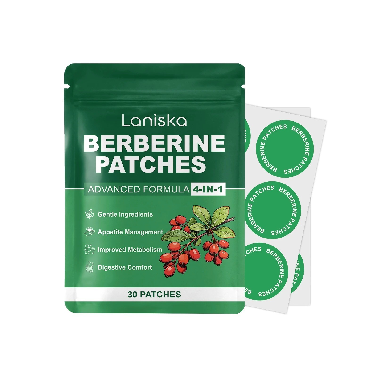 Berberine Patches 30 Patches 1 Month Supply