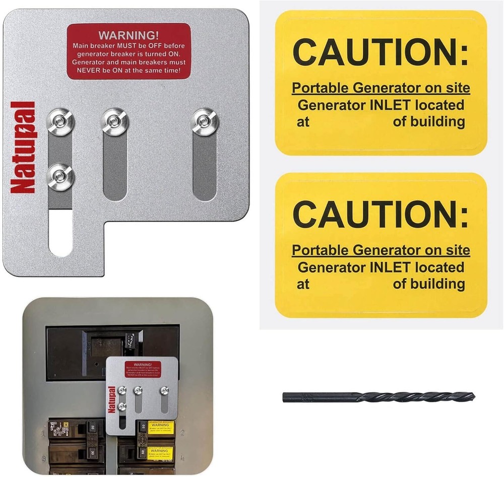 Generator Interlock Kit Compatible with Square D Vertical Main 150 or 200 amp...