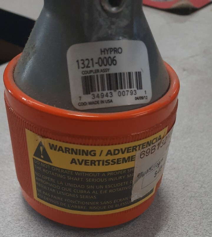 HYPRO # 1321-0006 COUPLER ASSY. PUMP ADAPTER NOS