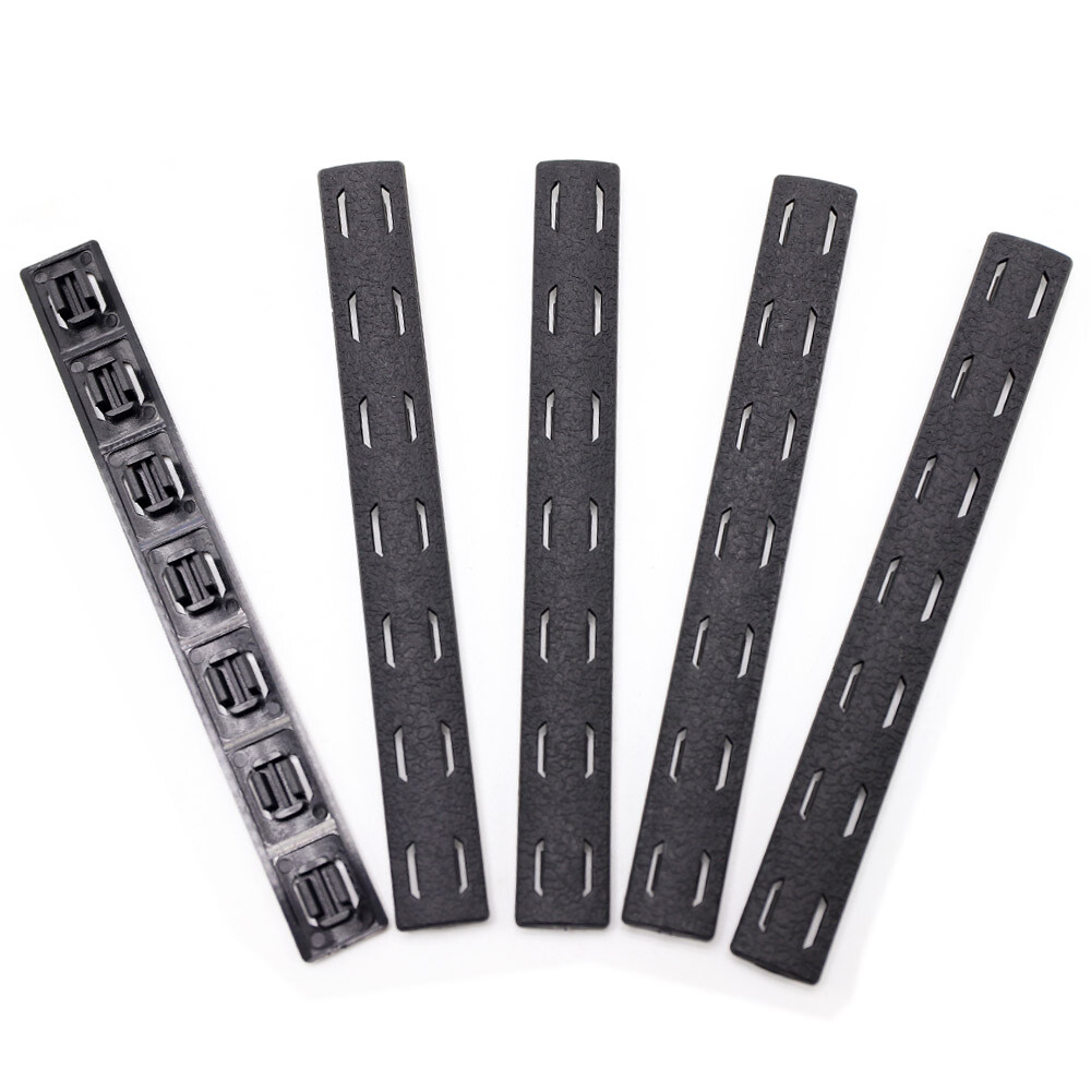Black M-lok Handguard Protector Resistant Plastic Rail Cover for Mlok System