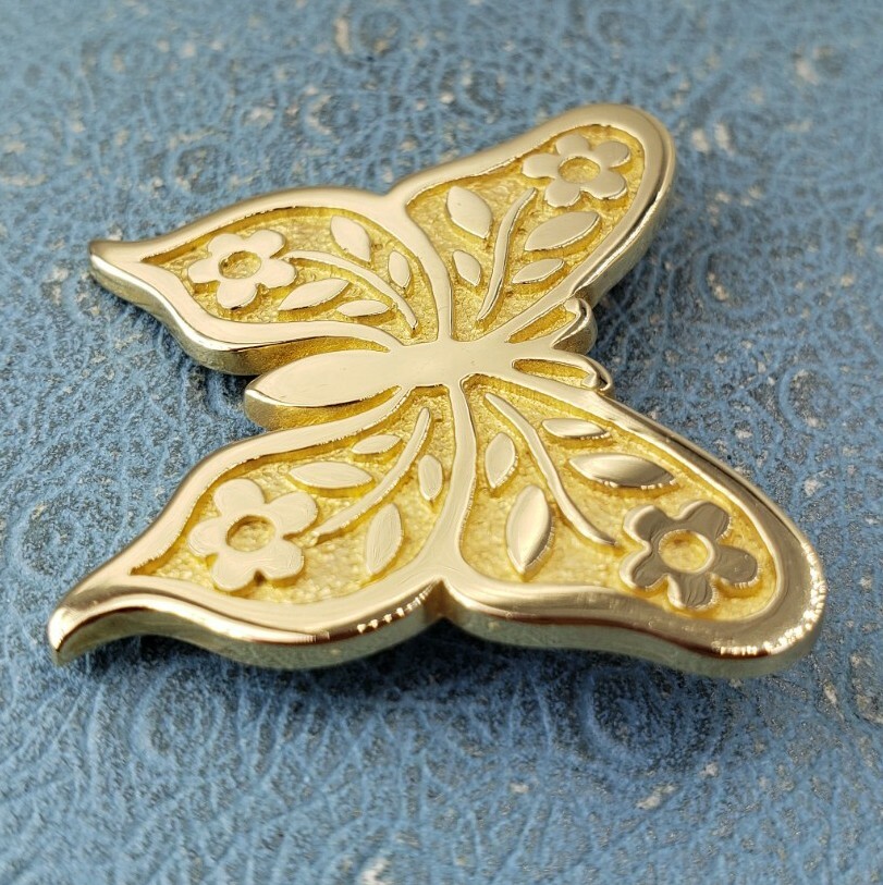 James Avery Retired 14k Butterfly Brooch Convertible To Pendant Solid Gold Heavy