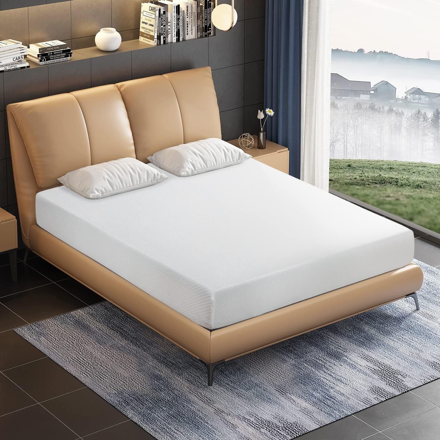 Gel Memory Foam Medium-Firm Mattress for Pressure Relief &Soundly Sleep Mattress