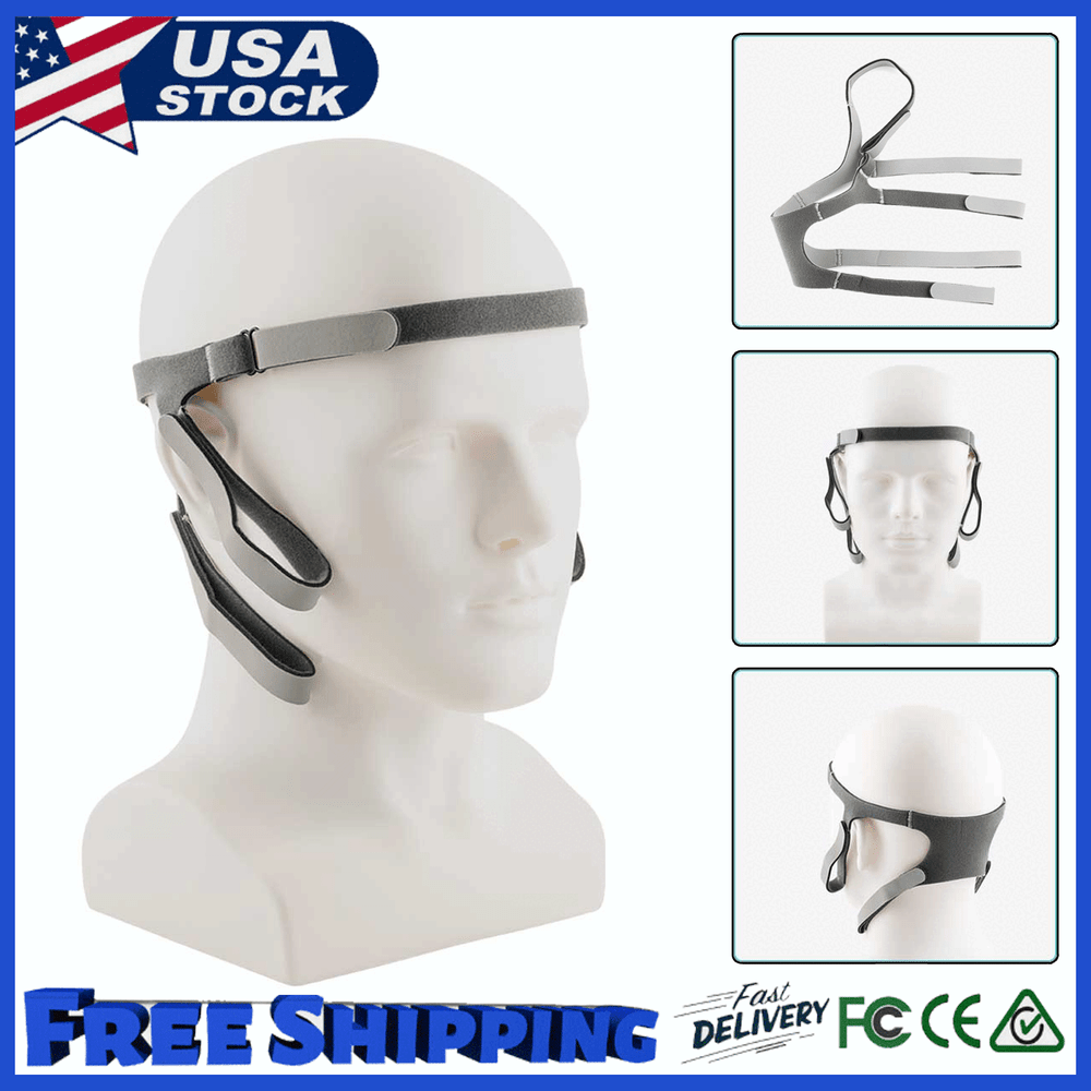 Replacement CPAP Full Face Mask Strap Headgear Adjustable For F&P Simplus M / L