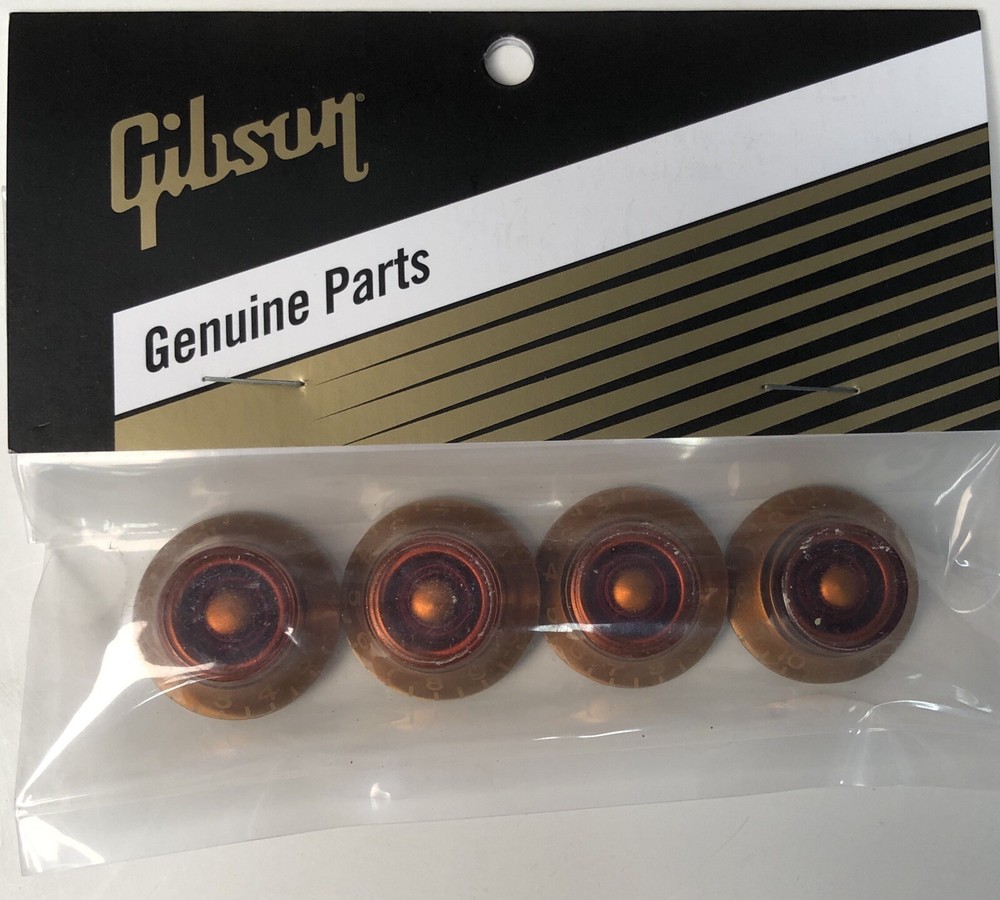 Gibson PRHK-030 Top Hat Knobs Vintage Amber