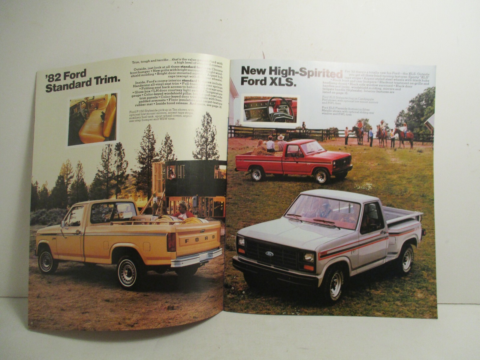 1982 Ford F-Series Pickups Vintage Gas Oil Garage Trucks Dealer Brochure Garage