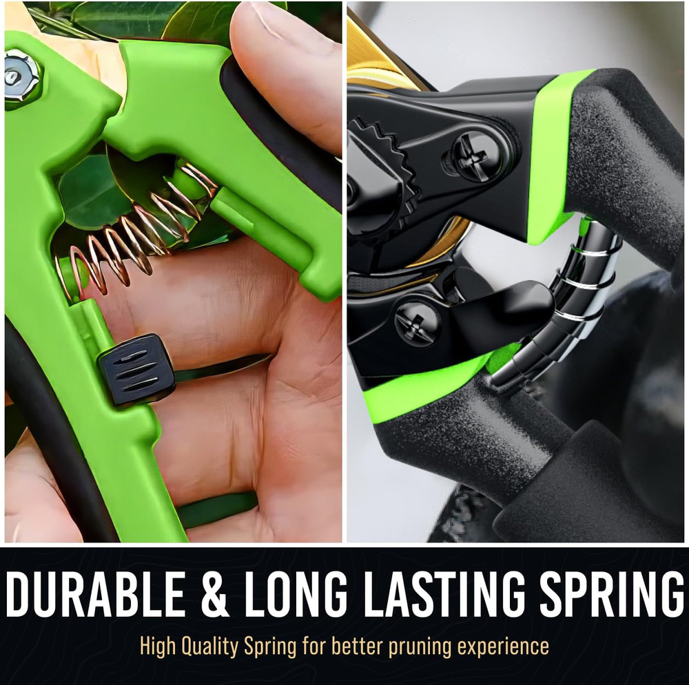 8.5" Professional Bypass Pruning Shears & Gardening Scissors Set - Super Sharp P