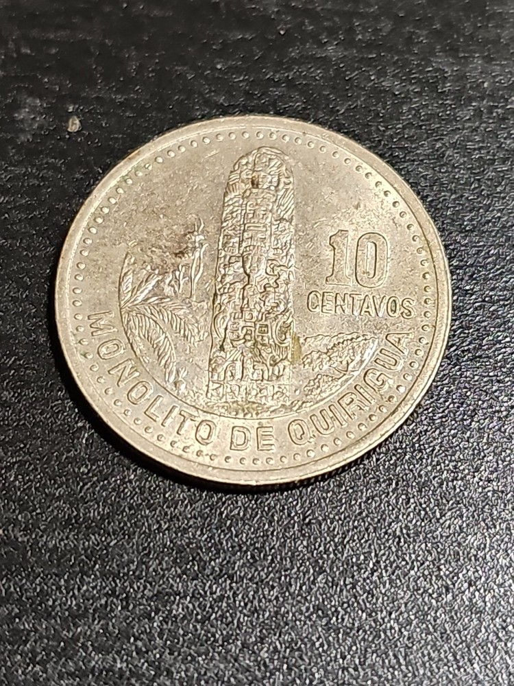 1998 Guatemala 10 Centavos Coin