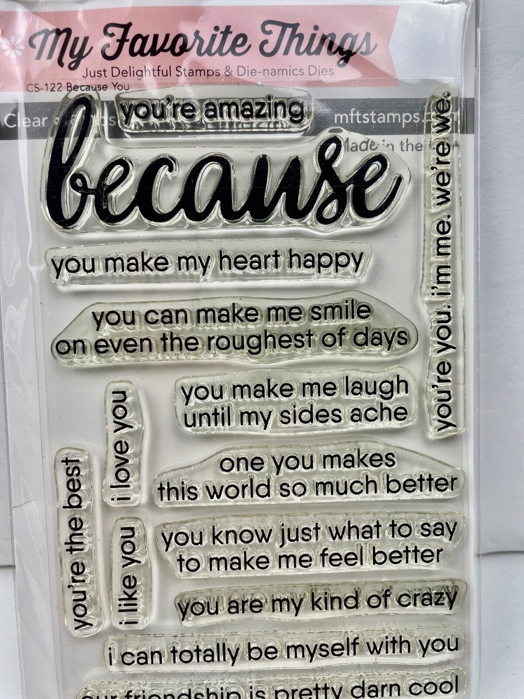 My Favorite Things Clear Stamps