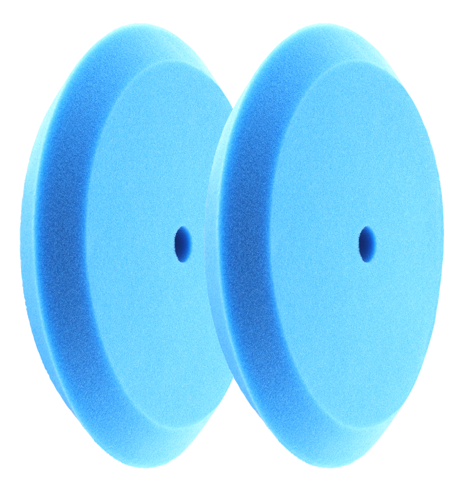HI-BUFF 8" Foam Buffing Pads, Fits 7" Backer, Slant Design, Hook & Loop (2 Pack)