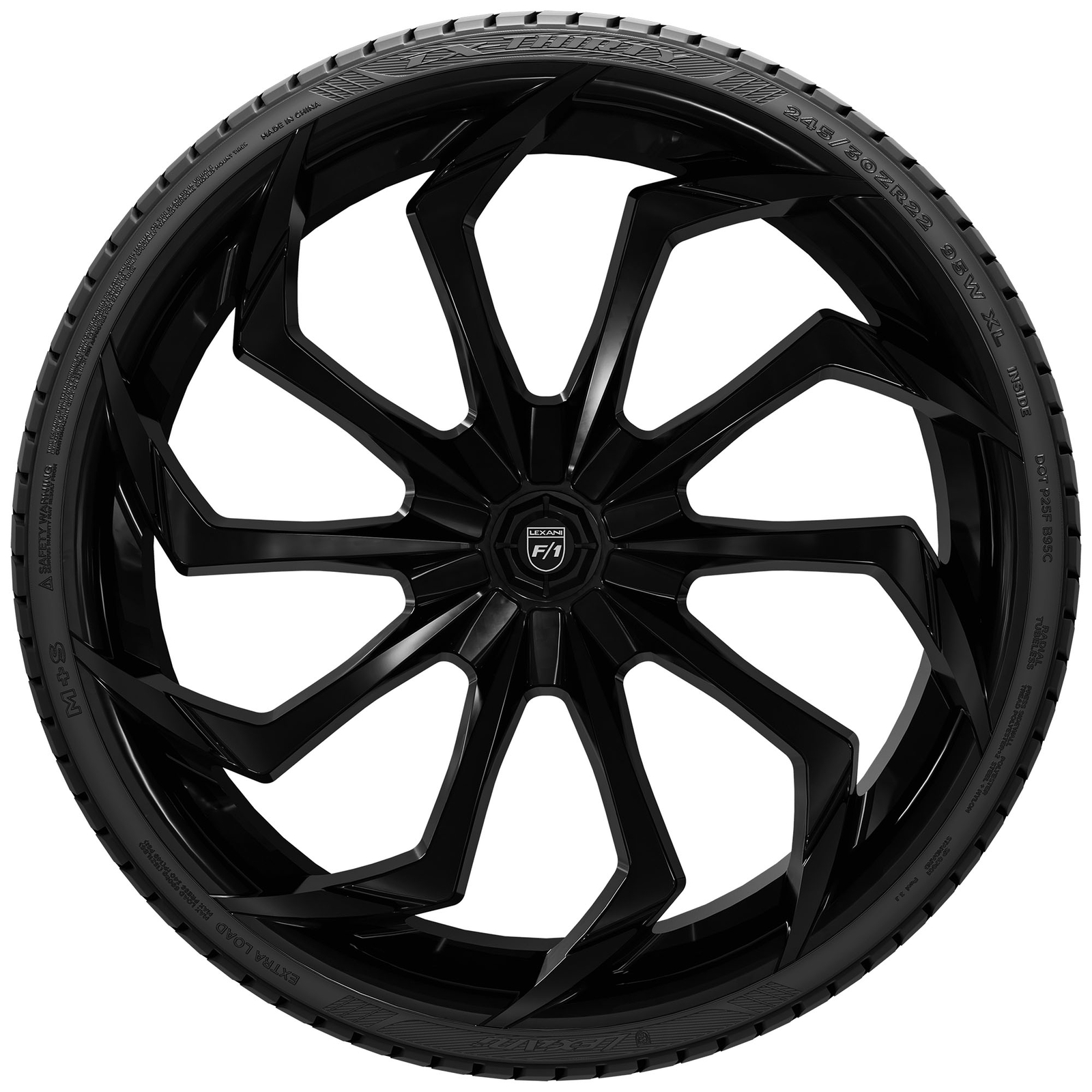 1 New Lexani Lx-thirty - 255/30r30 Tires 2553030 255 30 30