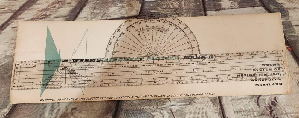 Vintage Weems Air Craft Plotter Mark II