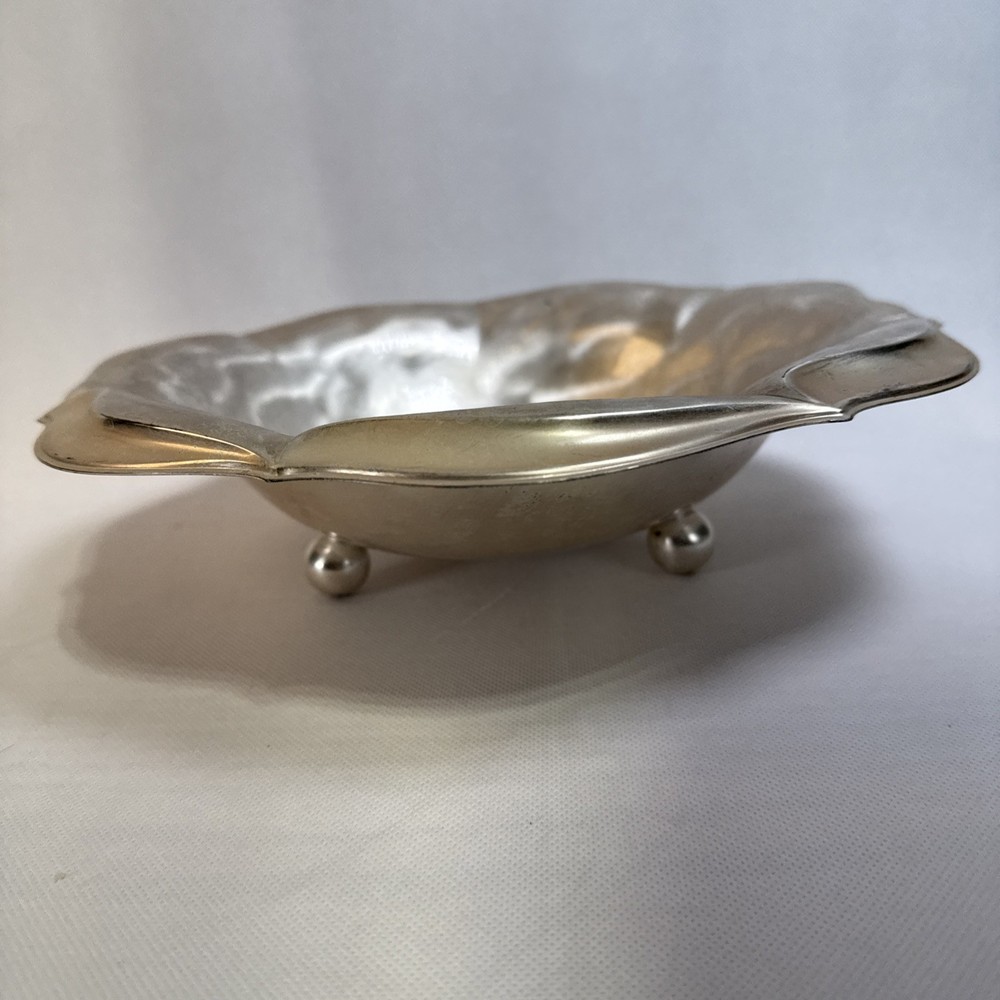 WMF Ikora Footed Round Bowl Silverplate Tarnish resistant VTG Germany