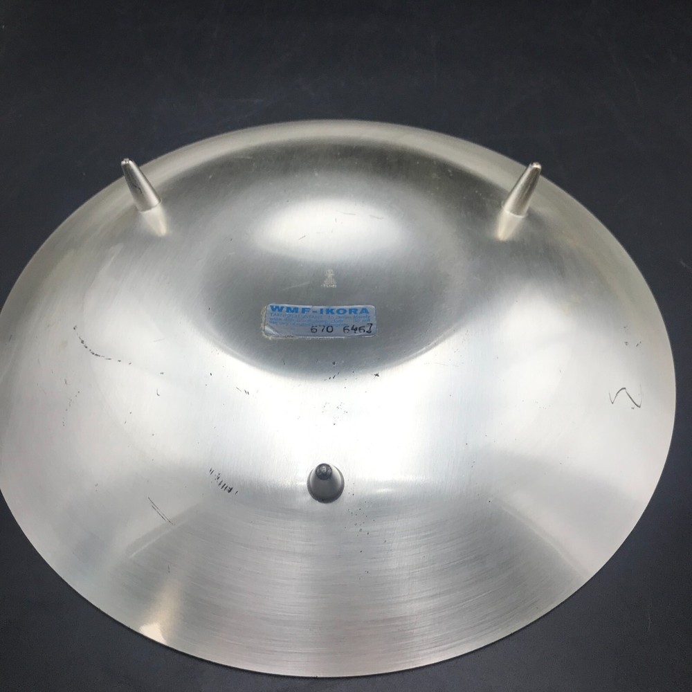 WMF - IKORA Candy Bowl Dish Three Footed Silver Plate Made in Germany MCM 9.5"