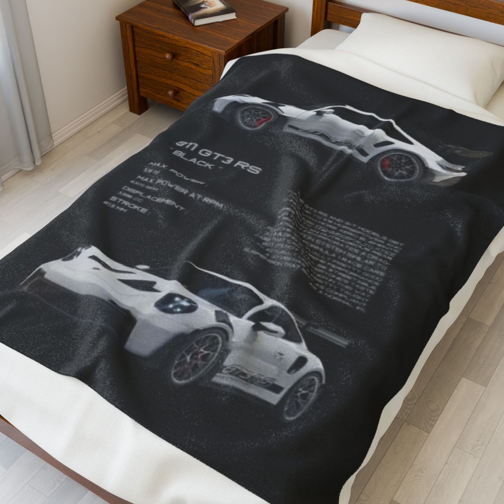 Car Throw Blanket. GT3 RS Blanket.