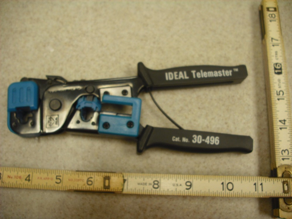 Ideal Telemaster Modular Plug Crimp Tool 30-496 and Type 5 Tool