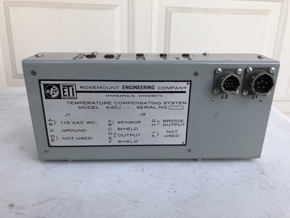 Vintage Rosemount Engineering Company Model 440j Temperature Compensating System