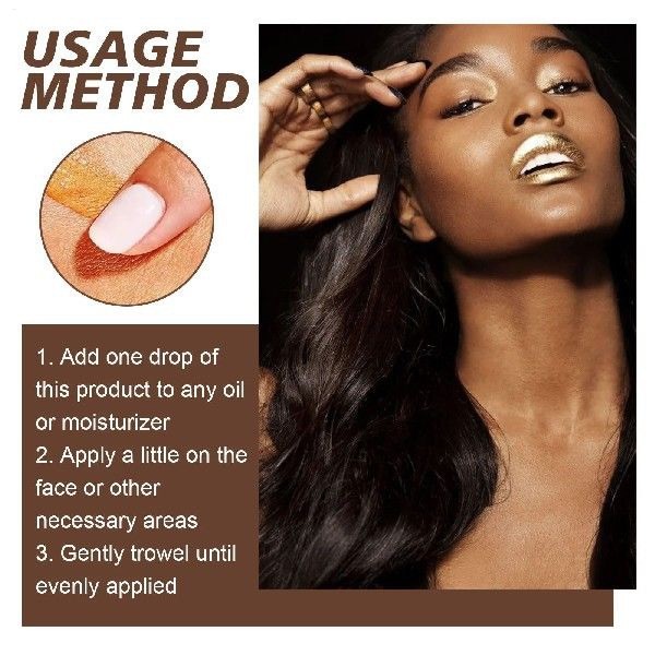 Bronzing Face Drops Face Peptide Serums Liquid Bronzer Cream