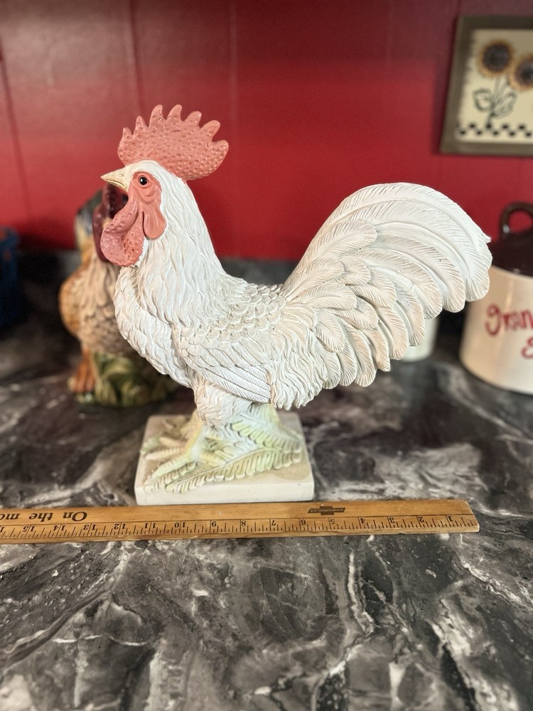 2000 Fleur De Lis Rooster 13 In Tall
