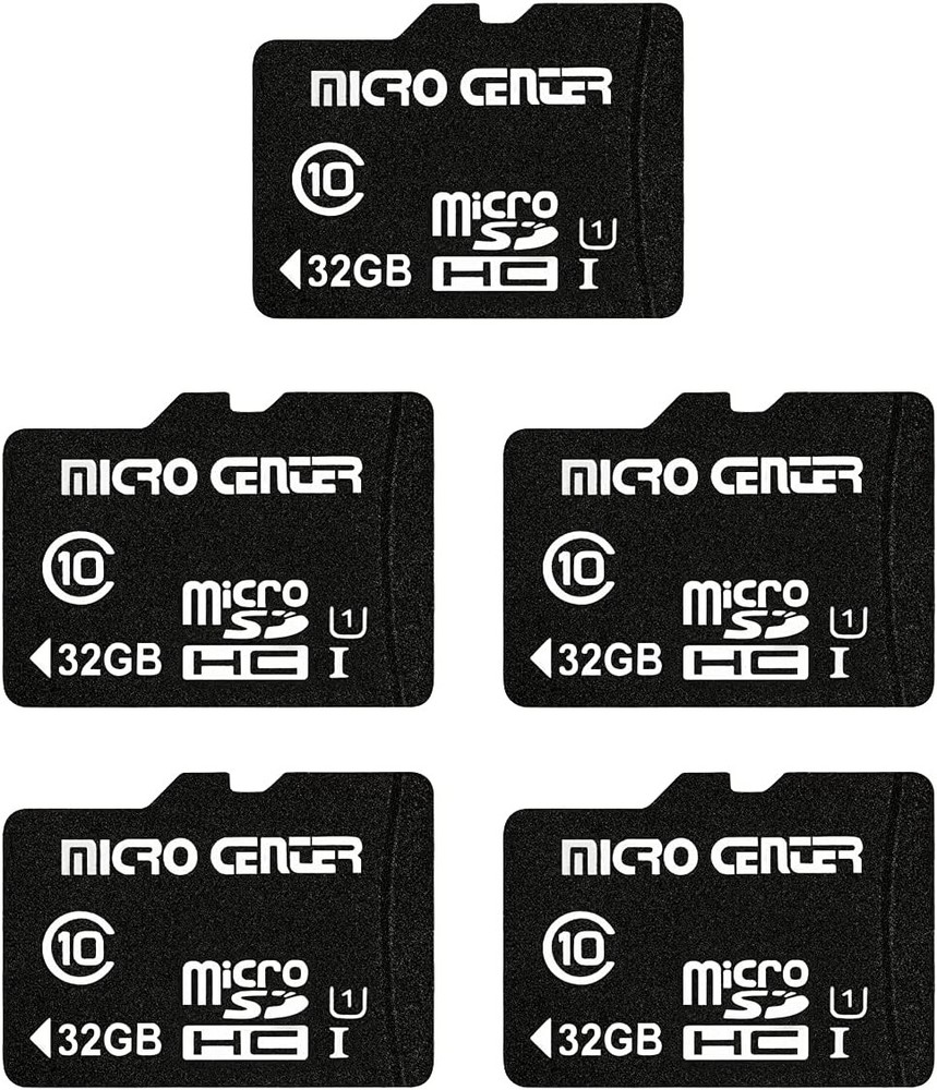 Micro Center 32GB MicroSD Card Class10 U1 5 Pack