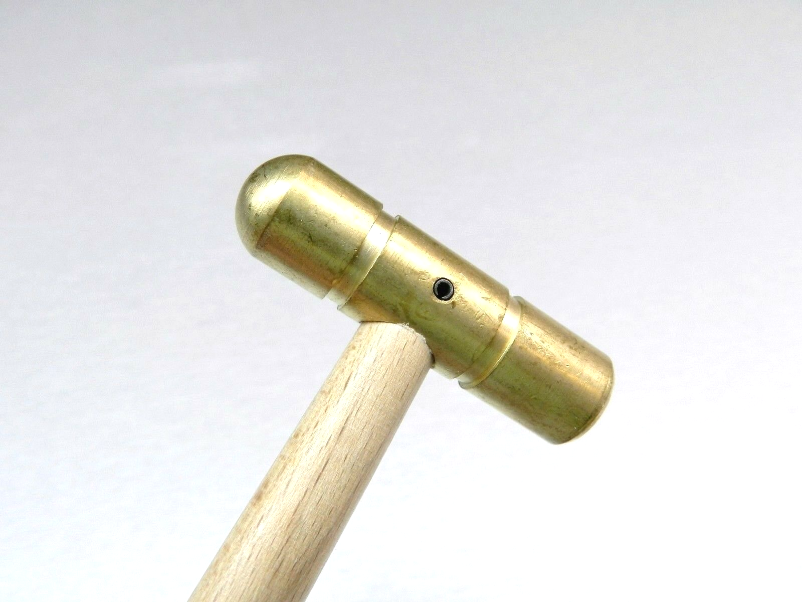 Brass Hammer Small Flat Face & Domed Head 2oz Solid Brass Jewelry Work Hammer