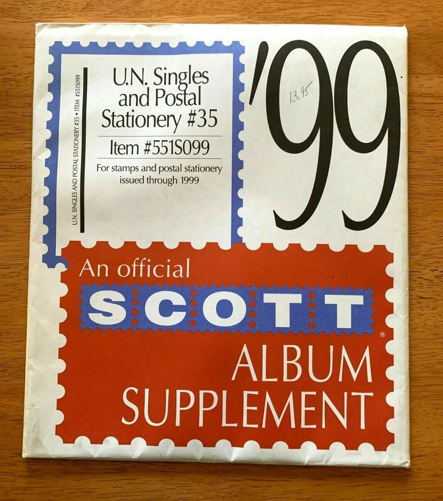 Scott United Nations Singles 1999 Supplement #551S099 Original Unopened UN |