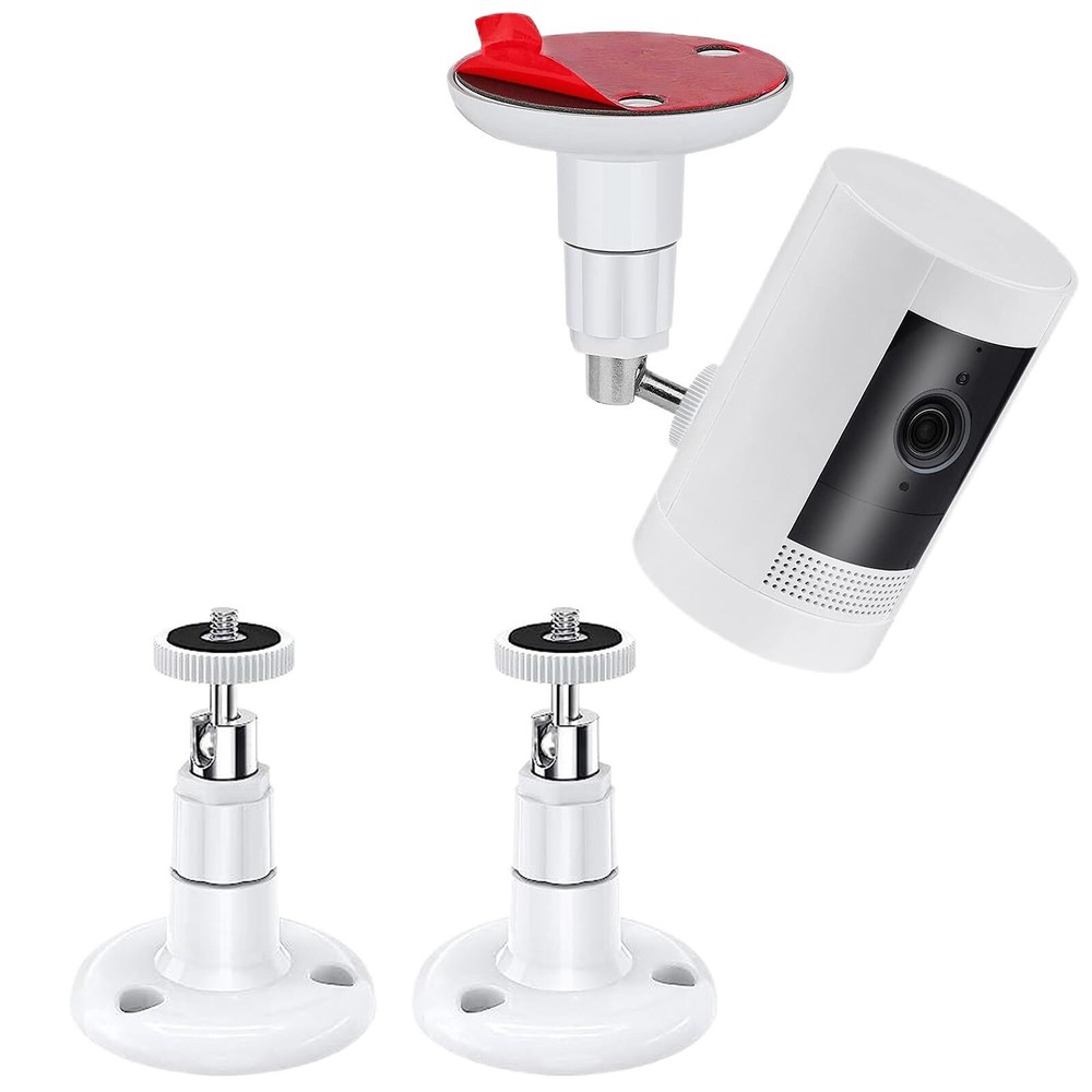 2 Pack Adjustable Ceiling Wall Mount Kit For Plugin Ring Hd Security Camera&stic