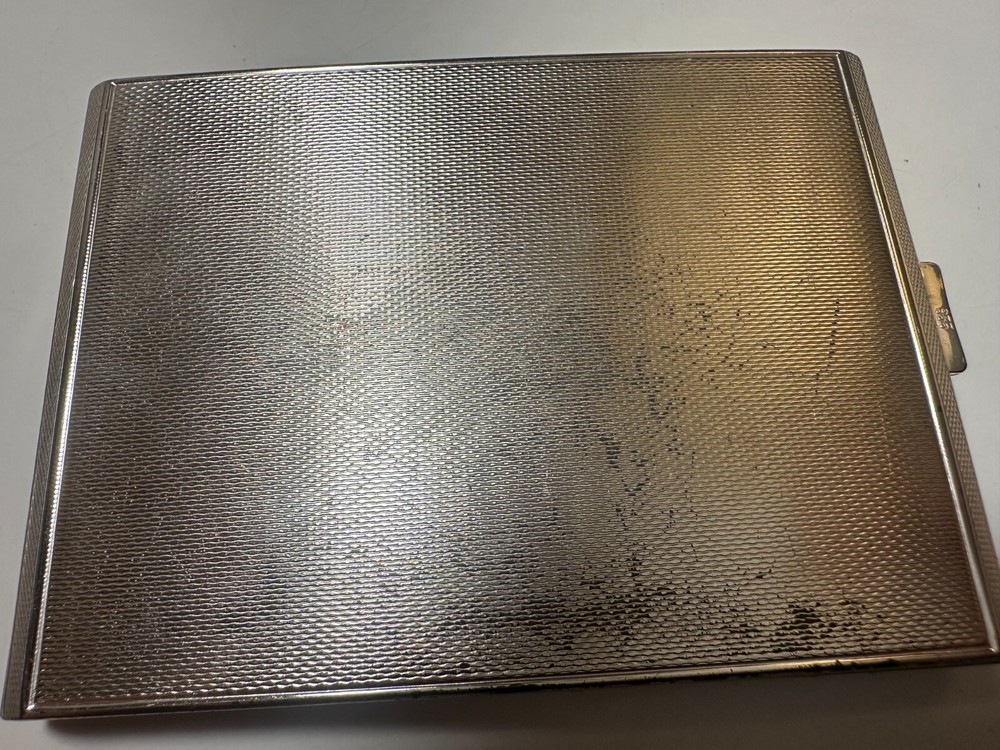 Vintage 835 Silver Cigarette Case Box~113 Grams