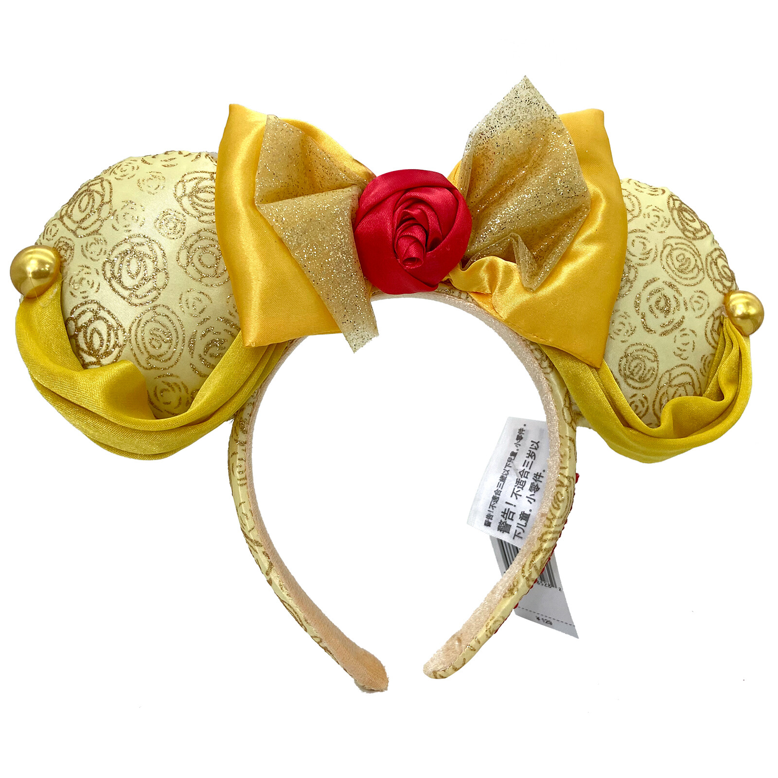 Disney Parks Ears Belle Minnie Mouse Ears Mickey Bow Beauty & the Beast Headband