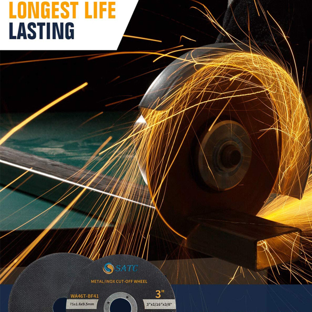 50 PCS 3 inch Cut Off Wheels 3"x1/16"x3/8" Angle Grinder Ultra Thin Cutting Disc