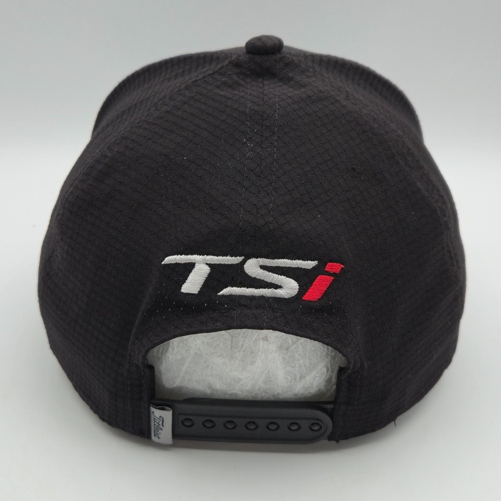 Titleist TSi Black Adjustable Golf Hat Mesh Back Lightweight