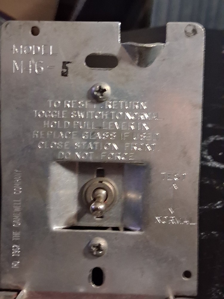 Vintage Gamewell Local Fire Alarm Pull Station