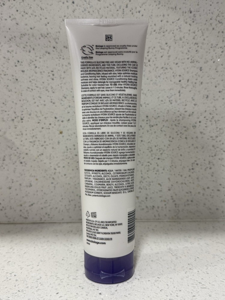 MATRIX BIOLAGE HYDRASOURCE CONDITIONING BALM 9.5 OZ