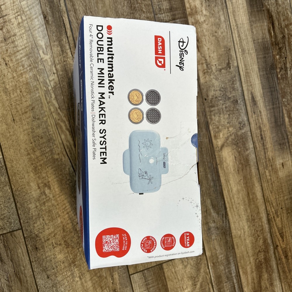 Disney Dash Stitch MultiMaker Double Waffle Maker System Stitch New