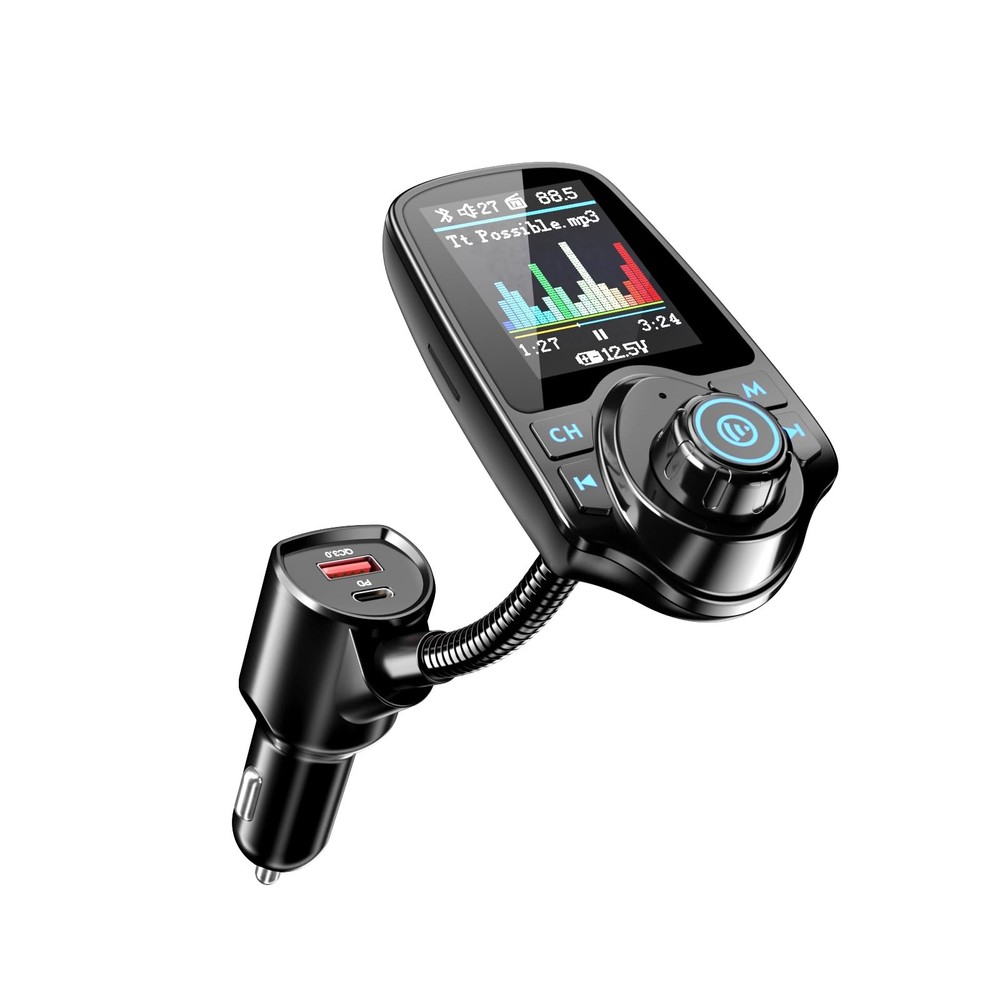 Nulaxy [2026 KM18 Upgraded Version] 1.8" Color Screen 48W Bluetooth 5.4 Black