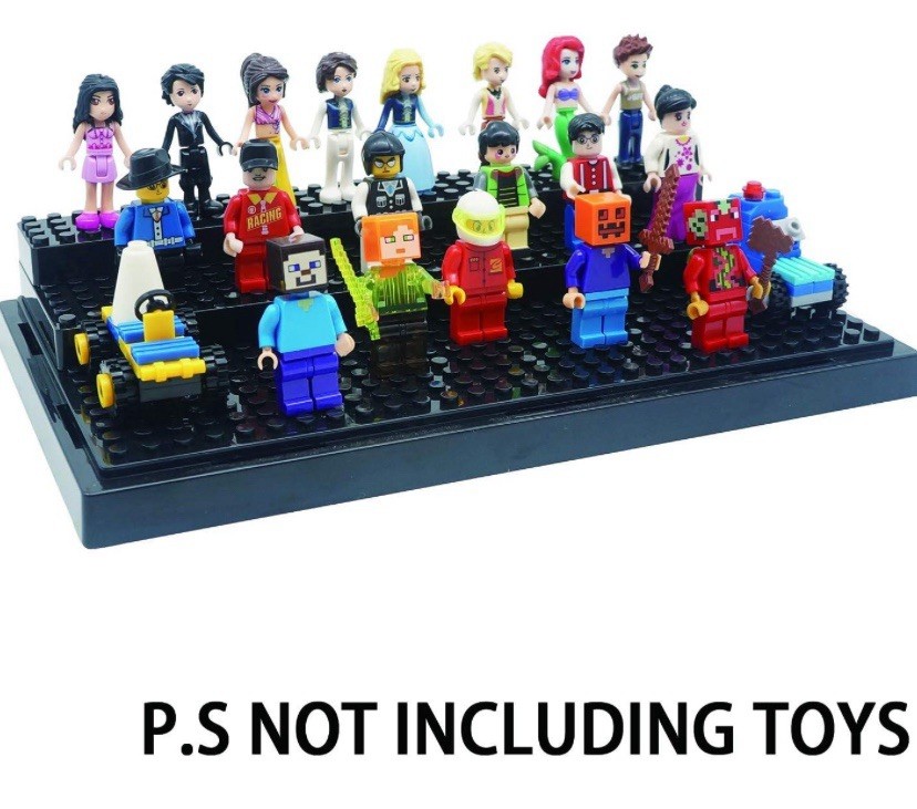 Minifigure Display Case 3-Step Acrylic Stackable Box Clear Dustproof Clear [New]