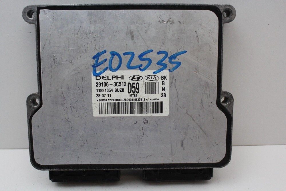 09-12 Hyundai Genesis 39106-3C512 Computer Engine Control ECU ECM EBX Module