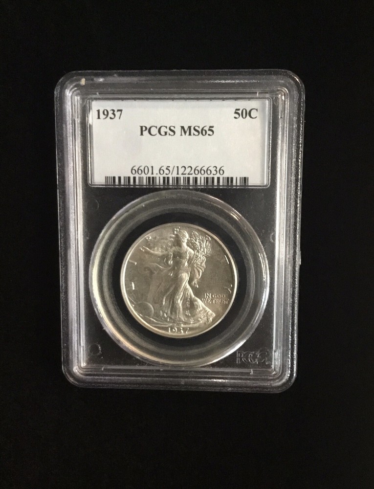 1937 50C Walking Liberty Half Dollar PCGS MS 65