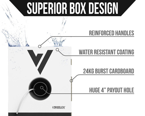 Voltive 22/6 Low Voltage Wire, Plenum CL3P, White, 500ft - 500ft, White