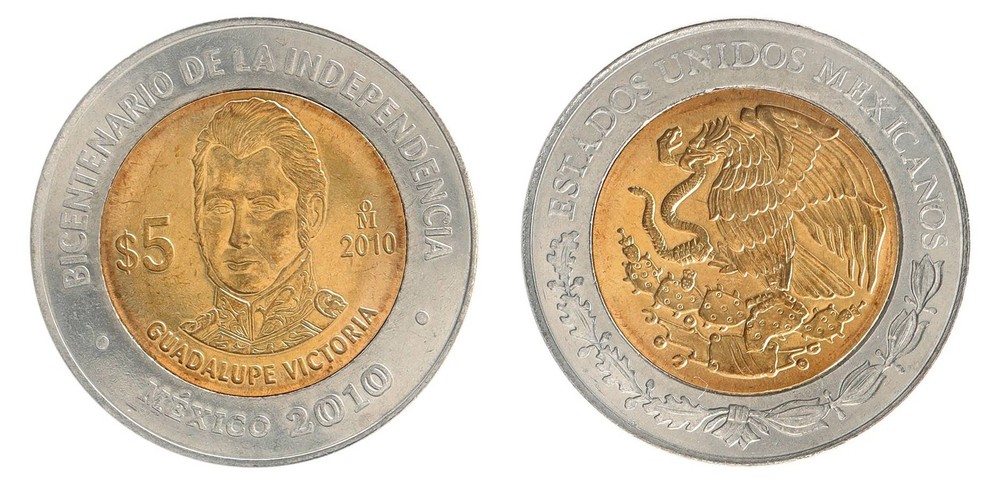 Mexico 5 Pesos, 2010, KM #929, Mint, Commemorative